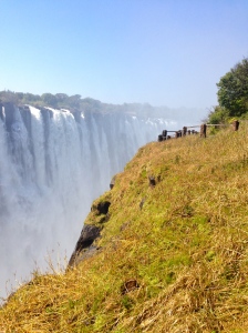 During the winter, the water levels on both the Zambian and Zimbabwean sides of the falls are quite high.